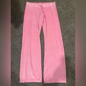 Victorias Secret Pink Velour Track Pant